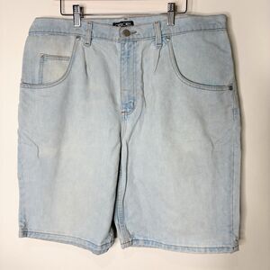 Vintage Dad Shorts Denim Jean Light Blue Cherokee Men size 38